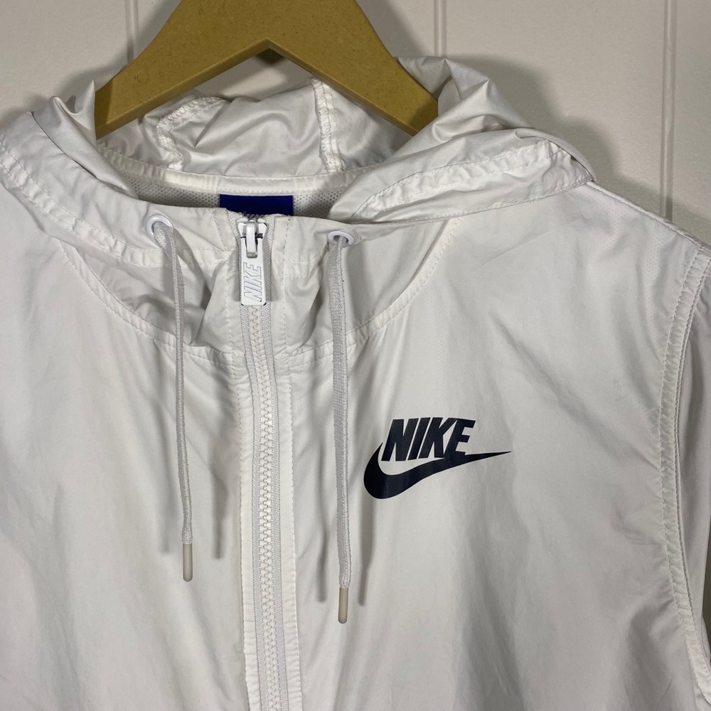 Nike Oversized Layered Hooded Windbreaker Jacket Women's Large Streetwear 2018 - Picture 3 of 16